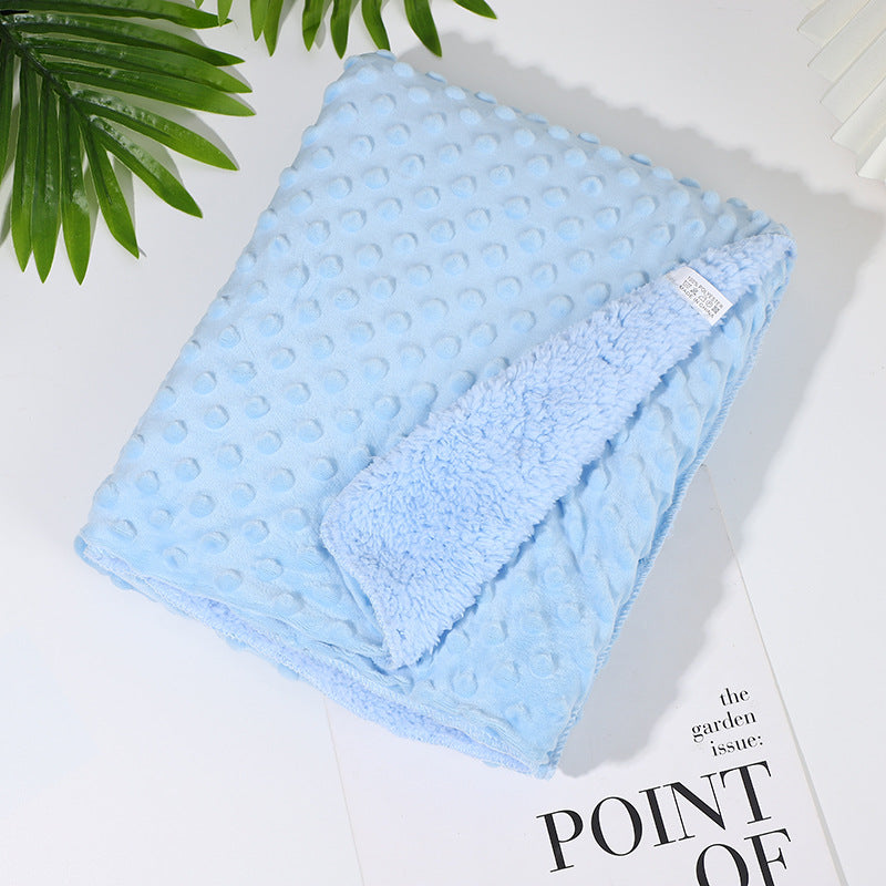 Blue Super Soft Newborn Baby Swaddle Blanket.