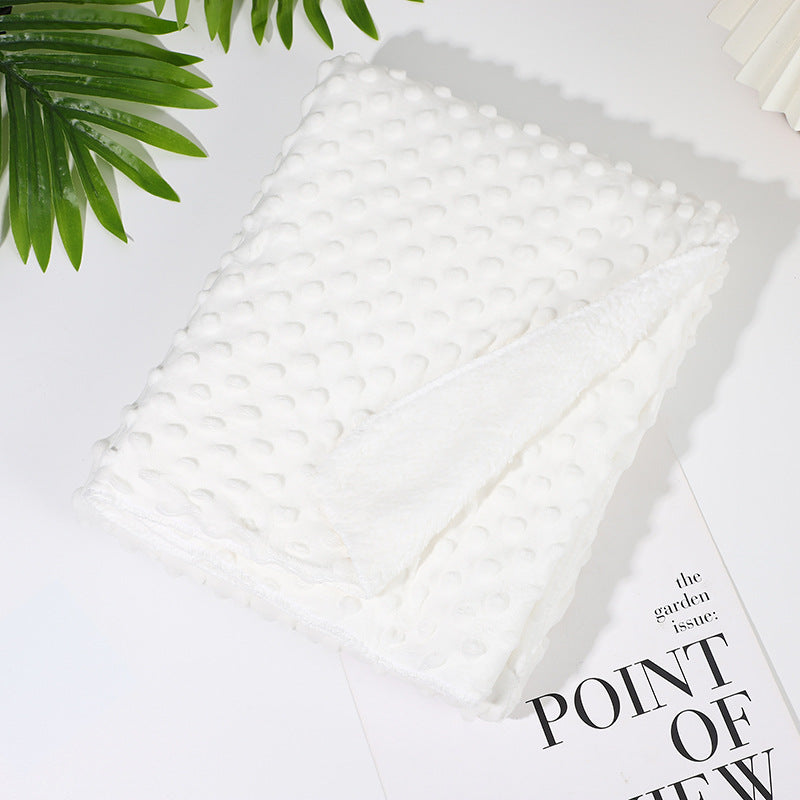 White Super Soft Newborn Baby Swaddle Blanket.