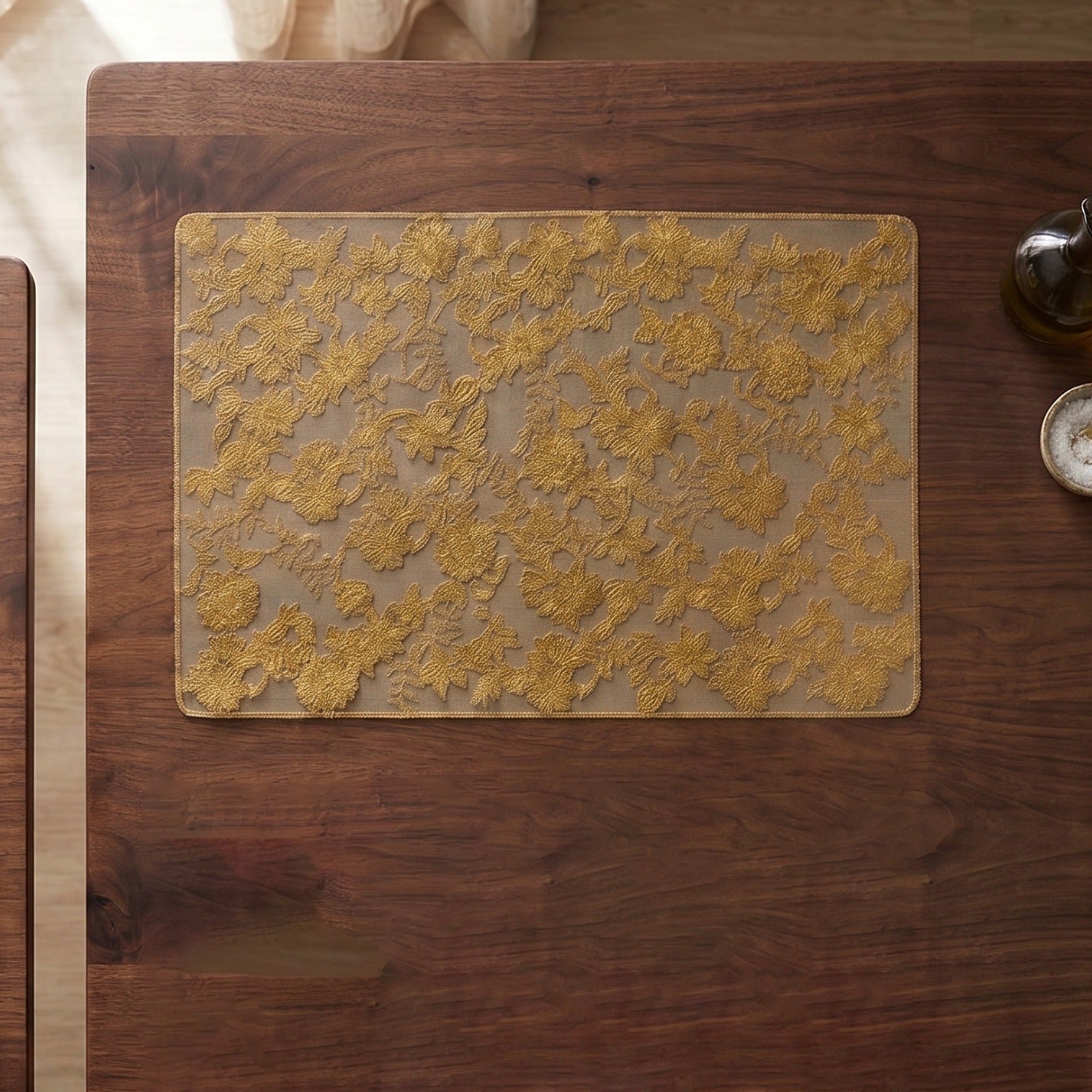 Table Placemat on a wooden table.