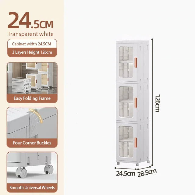 Narrow Tall Floor Storage Cabinet with its size