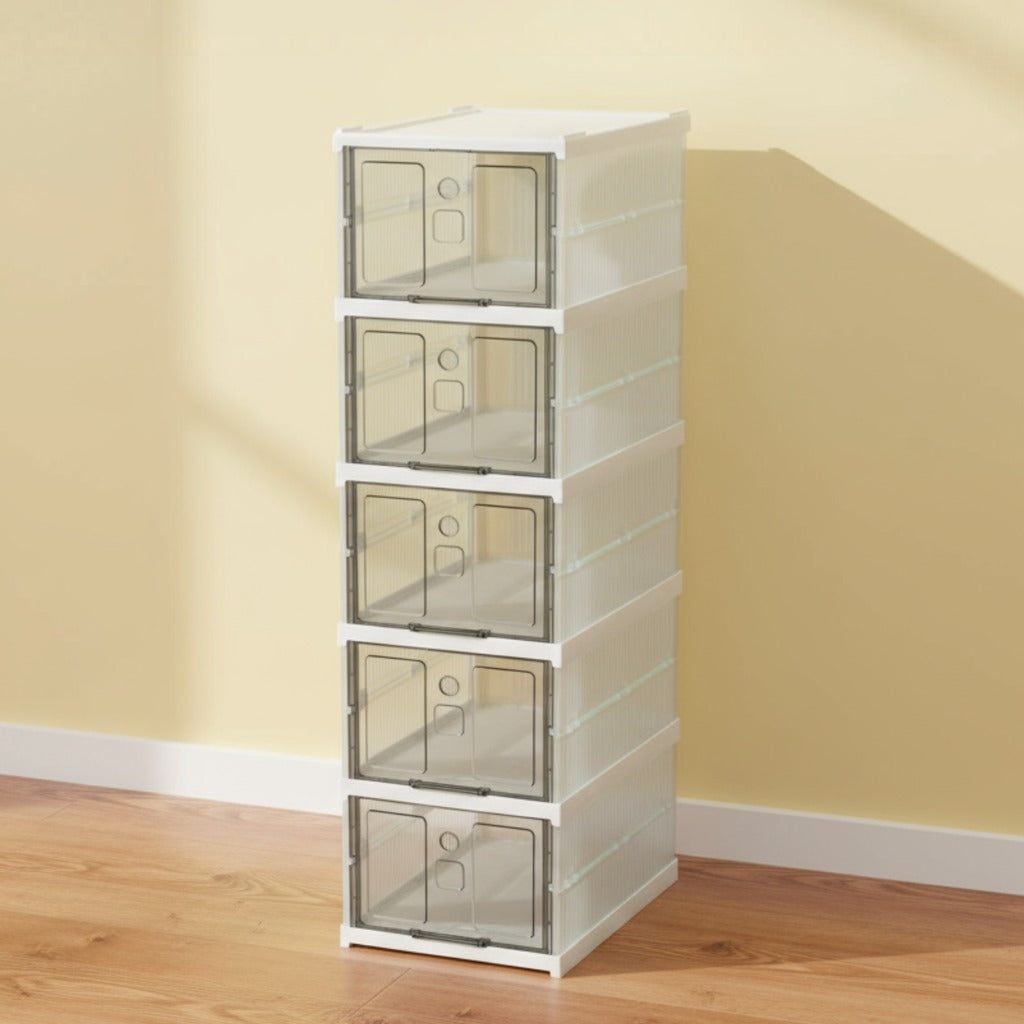 A Telescopic Folding Shoe Rack.