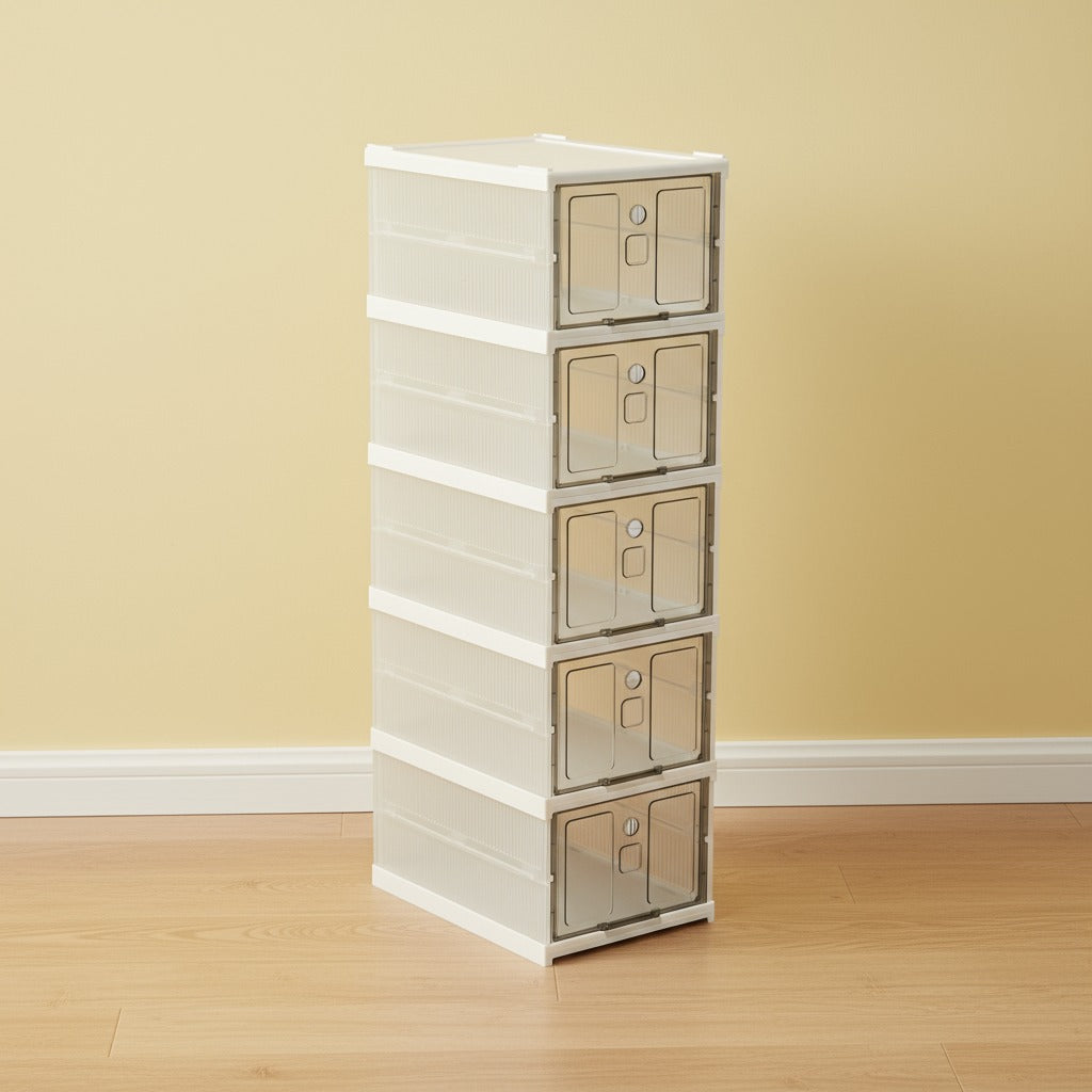 A Telescopic Folding Shoe Rack.
