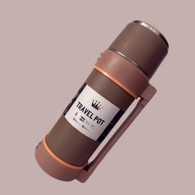 A Thermal Insulated Travel Flask.
