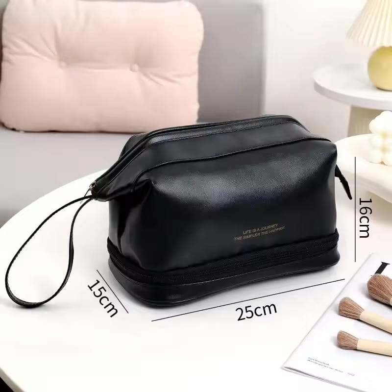 Size Of Travel Cosmetic Makeup Organizer Bag.