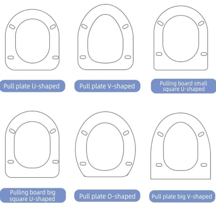 Different Types of Toilet Where Pedal Type Toilet Lid Lifter Can be Used.