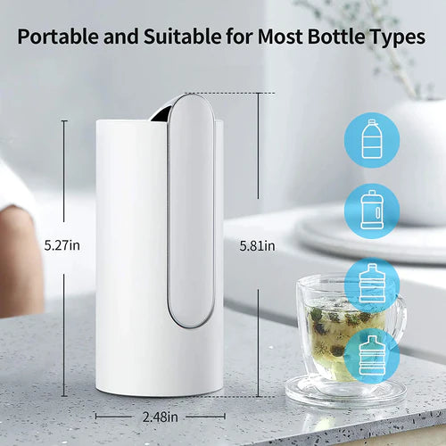 USB Charging Automatic Drinking Water Dispenser with its size