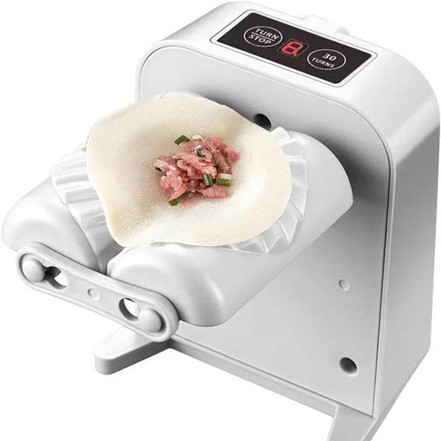 Dumpling making with the help of USB Rechargeable Electric Dumpling Machine