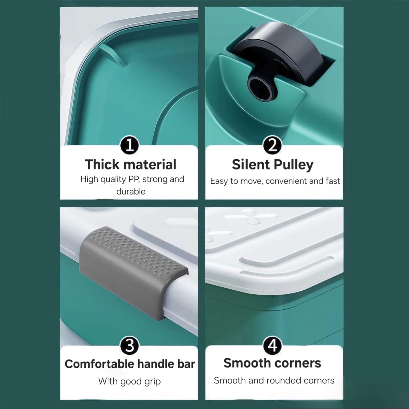 Parts Of Underbed Storage Box Containers.