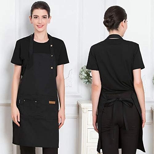 A Women is Wearing Unisex Adjustable Kitchen Chef Apron.