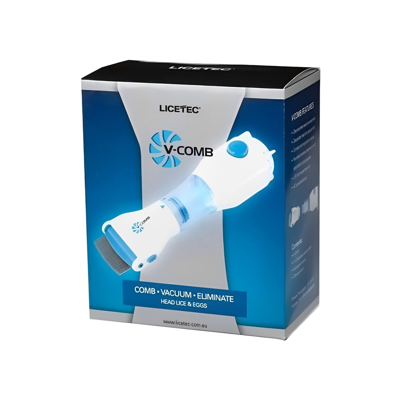 Package Of V-COMB Electric Head Lice Remover.