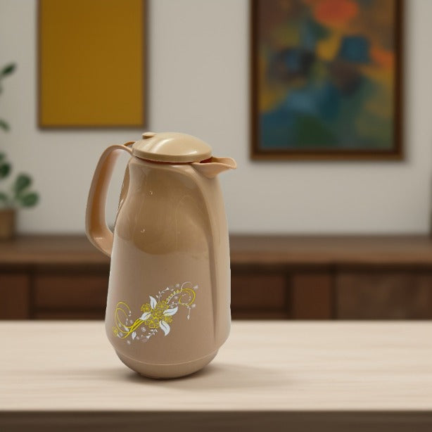 A Beige Vacuum Flask Jug.