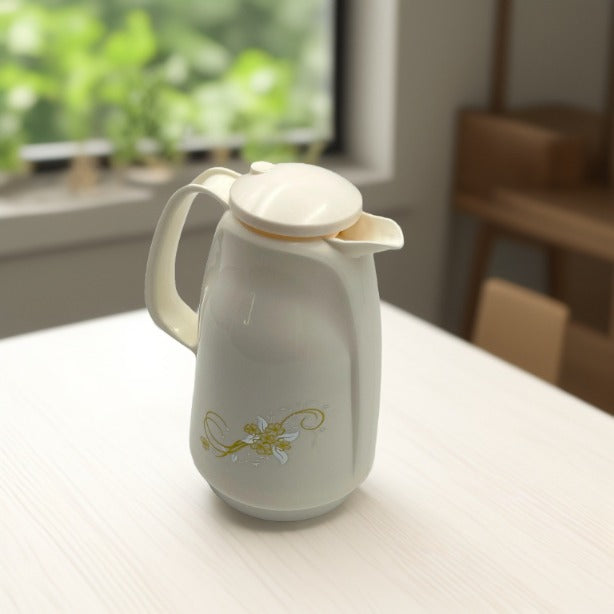 A White Vacuum Flask Jug.