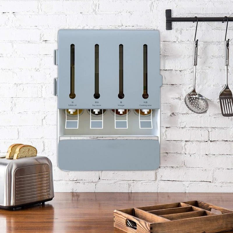Wall Hanging Spice Rack Seasoning Organizer For Kitchen Cabinet