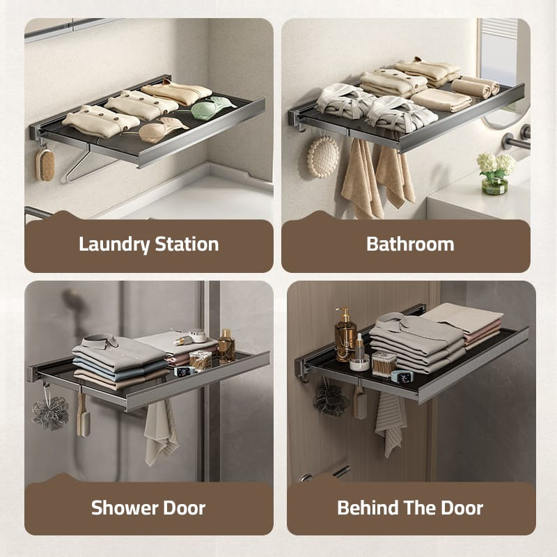 Application Of Wall-Mounted Foldable Drying Rack.