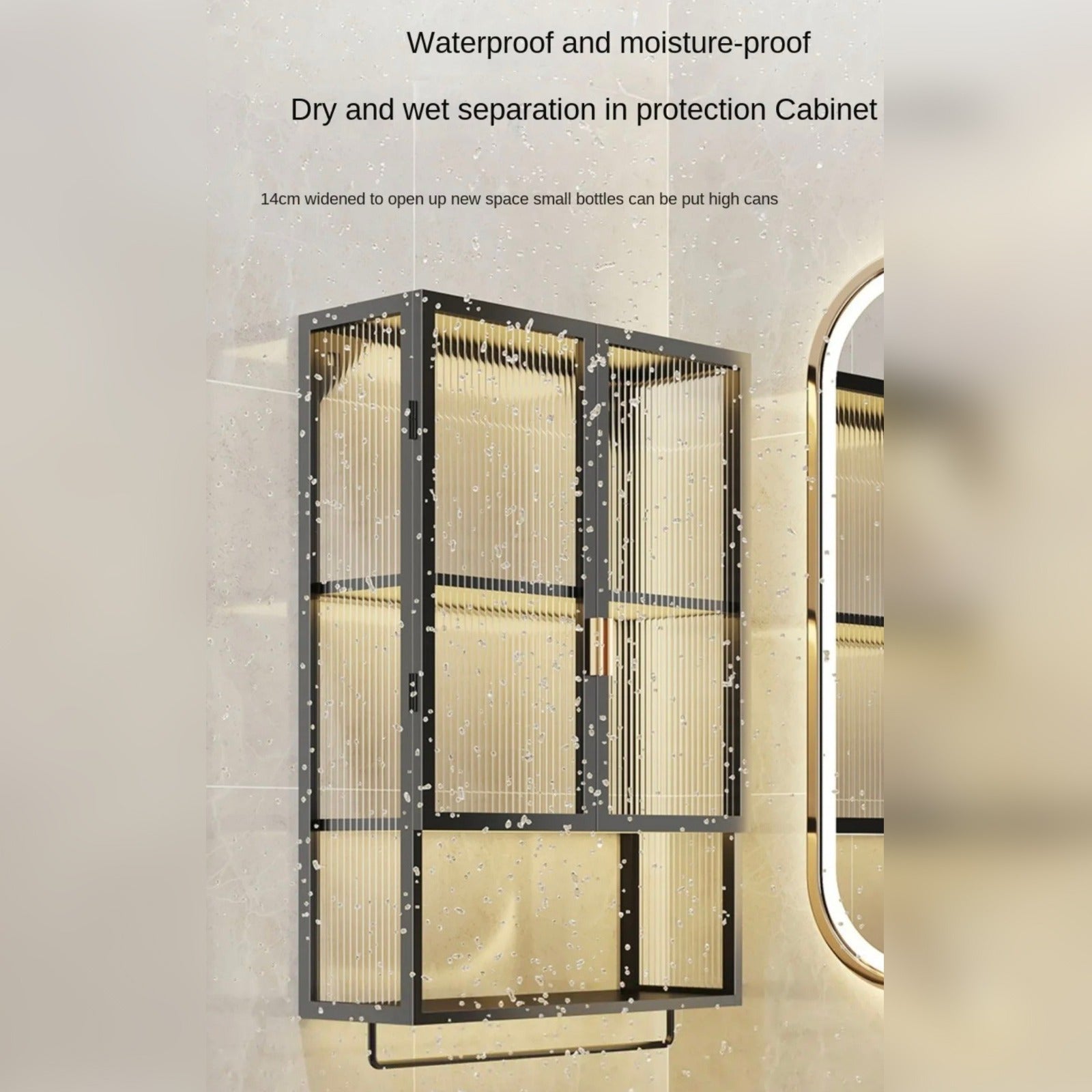 Waterproof property of Wall-mounted storage organizer.