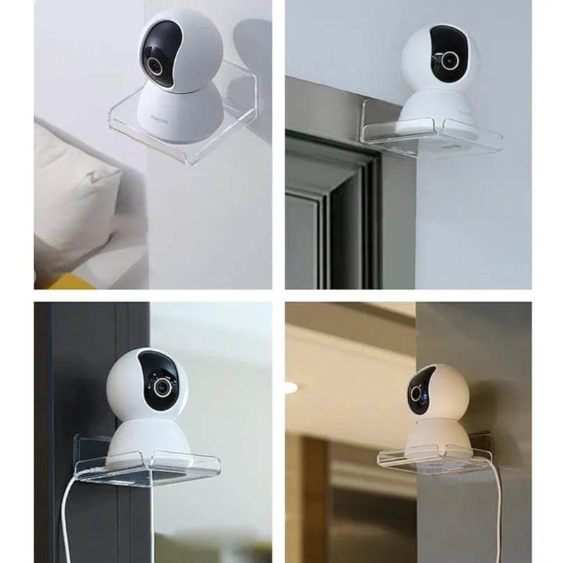 A CCTV is Placed at Wall Mounted Mini Storage Rack.