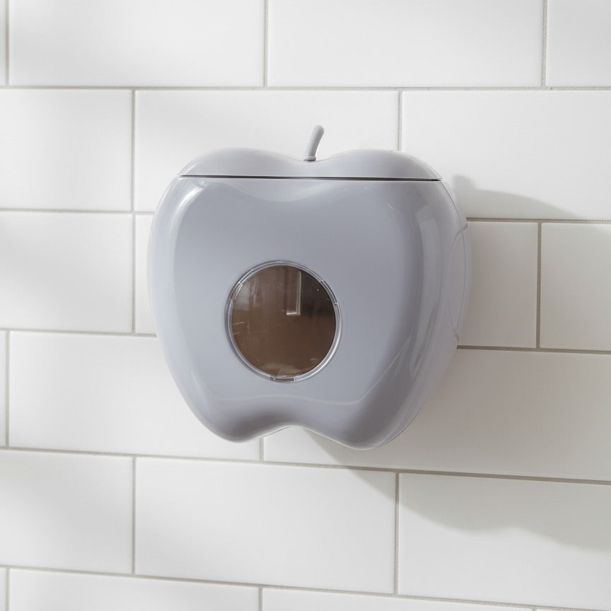 Wall Mounted Plastic Wrap Storage Box in Grey Color.