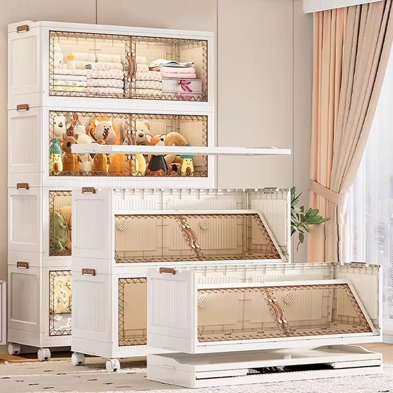 Wardrobe Storage Cabinet with Home Essentials.