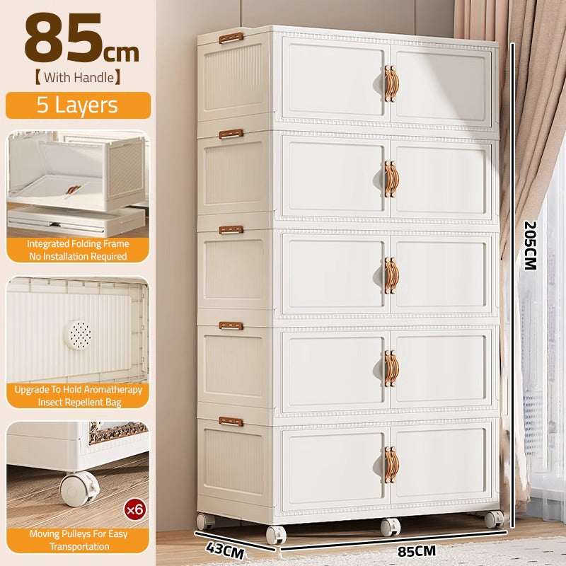 Size Of 5 Layer Wardrobe Storage Cabinet.