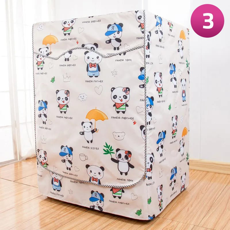 Washing Machine is Covered With Dust Proof Fully Automatic Front Door Washing Machine Protective Cover.