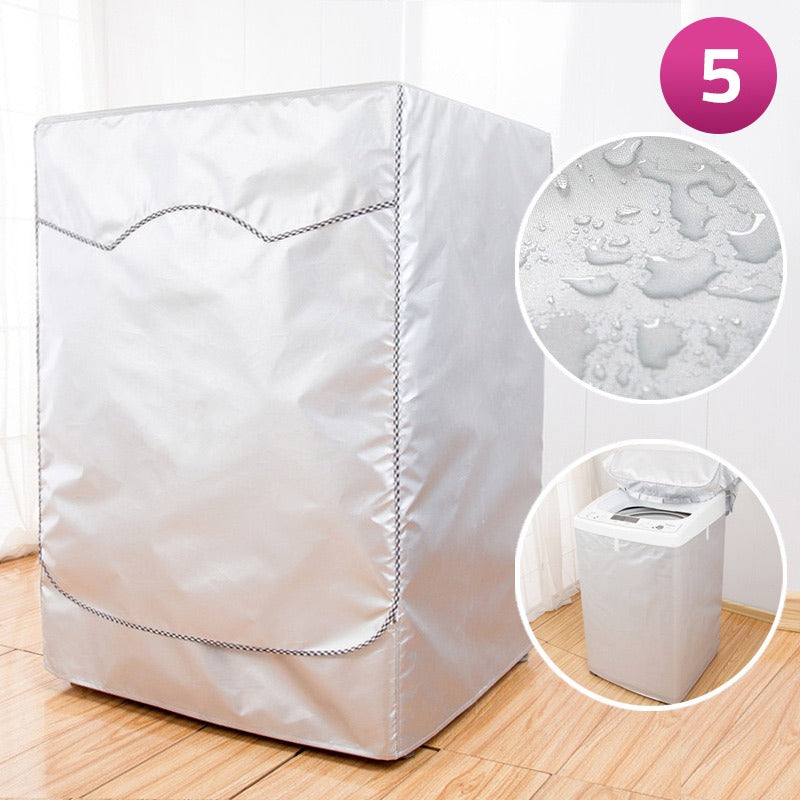 Washing Machine is Covered With Dust Proof Fully Automatic Front Door Washing Machine Protective Cover.