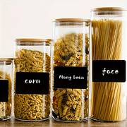 Reusable Black Chalkboard Labels Roll pasted on the bottle with its name