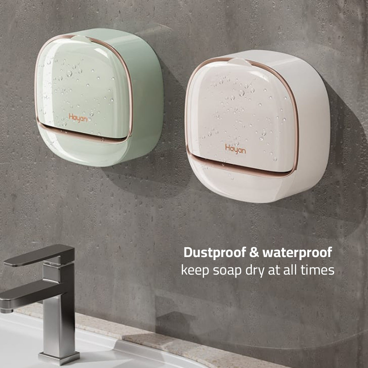 Drainable Wall Mounted Soap Box in 2 Colors.