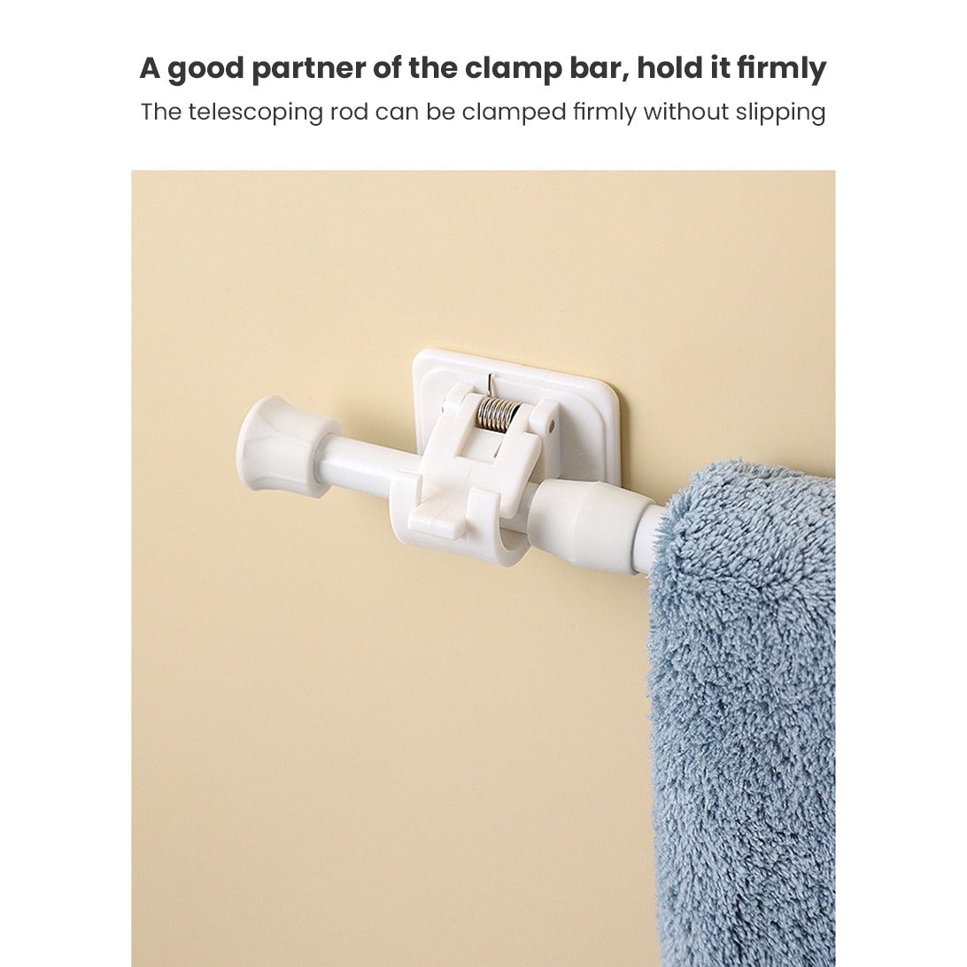 قضيب شماعة قابل للتمديد، تعليق منزلي تلسكوبي للستائر قابل للتعديل