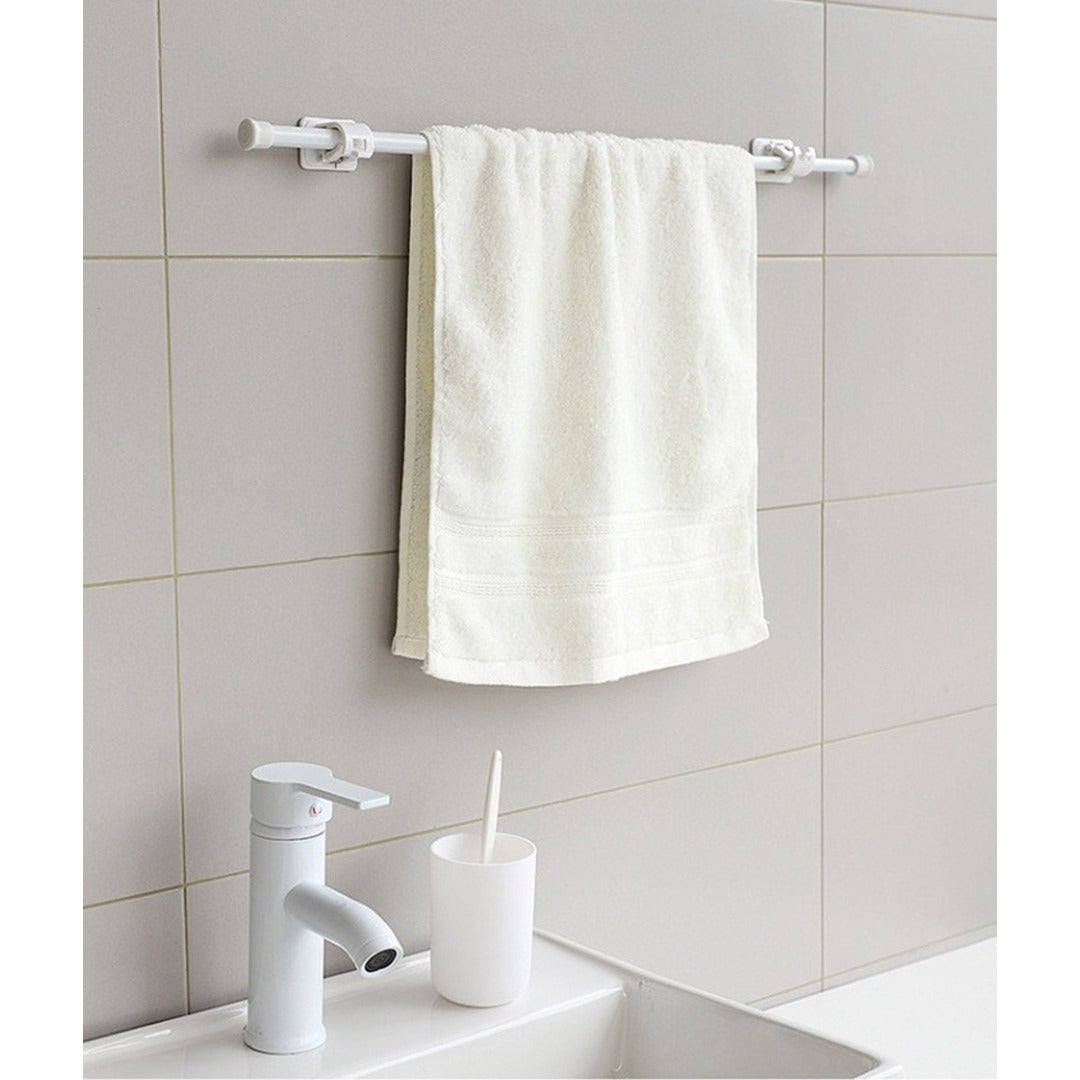 Extendable Hanger Rod, Adjustable Curtain Telescopic Pole Household Hanging Rod