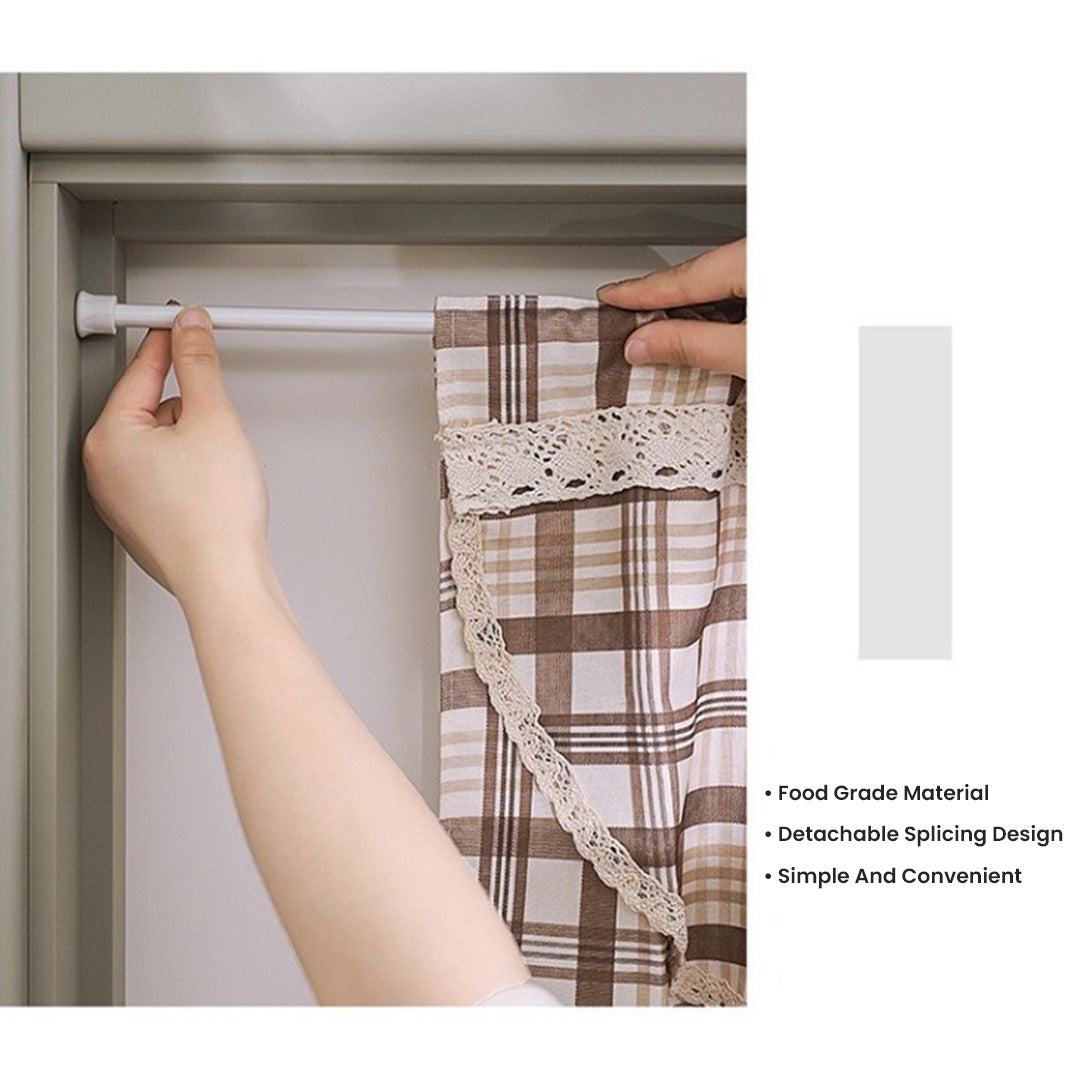 قضيب شماعة قابل للتمديد، تعليق منزلي تلسكوبي للستائر قابل للتعديل