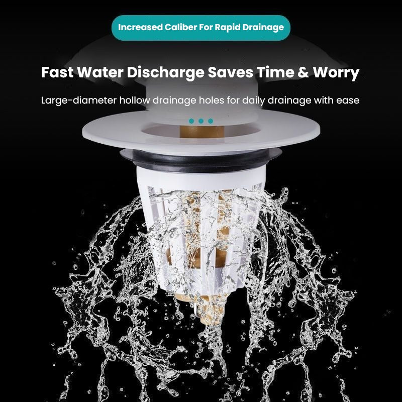 Bathroom Sink Stopper Drain Filter with Hair Catcher