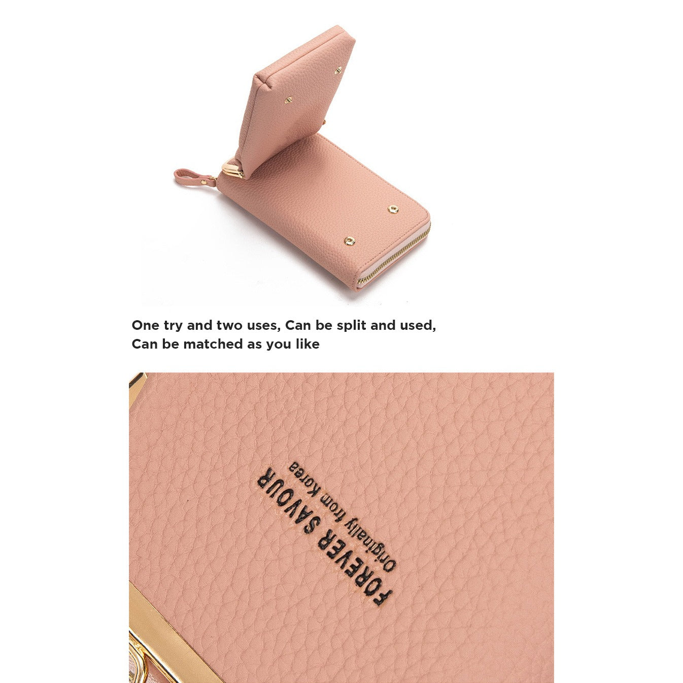 Close-up view of Women's Crossbody Shoulder Wallet Bag