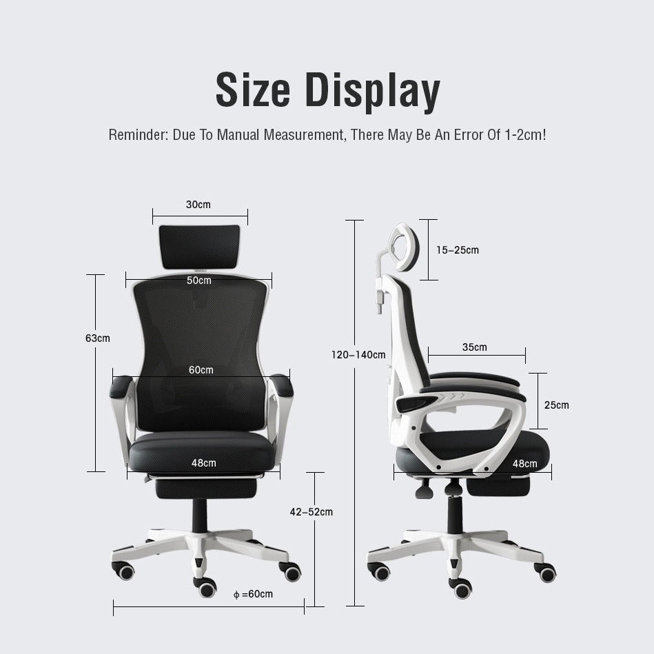 Image displaying the size of Office Chair with Wheels