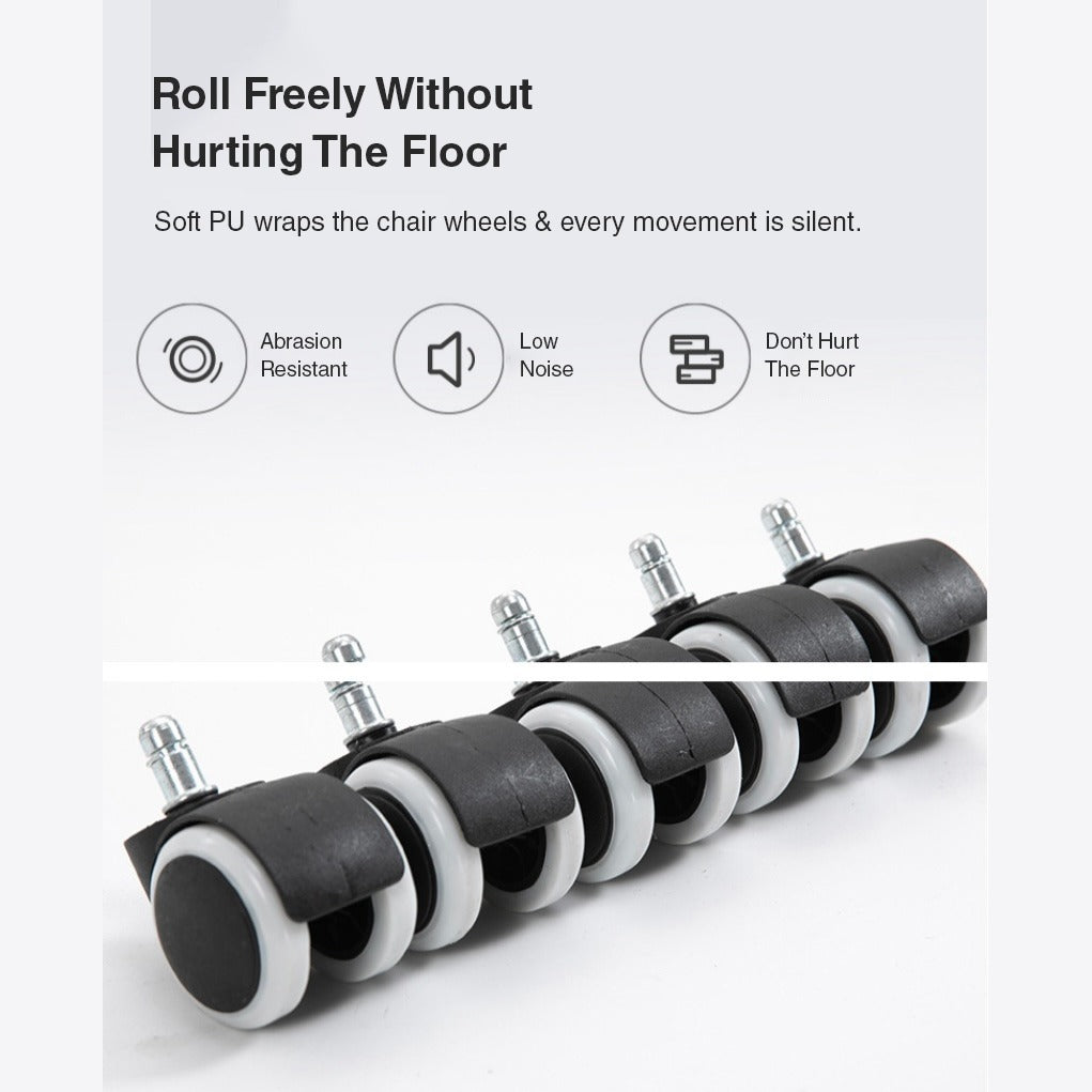 Image displaying the wheels of Adjustable Office Chair with its feature