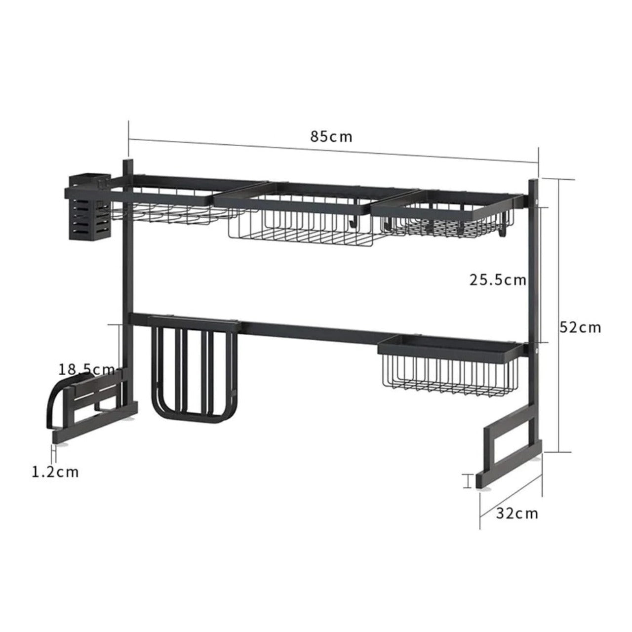 Kitchen Storage Rack size