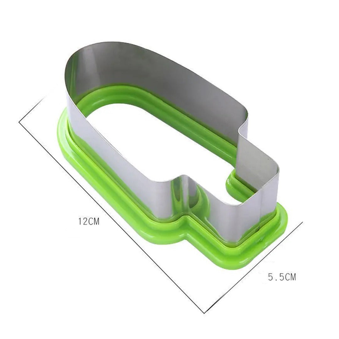 Creative Watermelon Slicer Ice Cream Popsicle Shape Cutter Mold Tool - Product Size