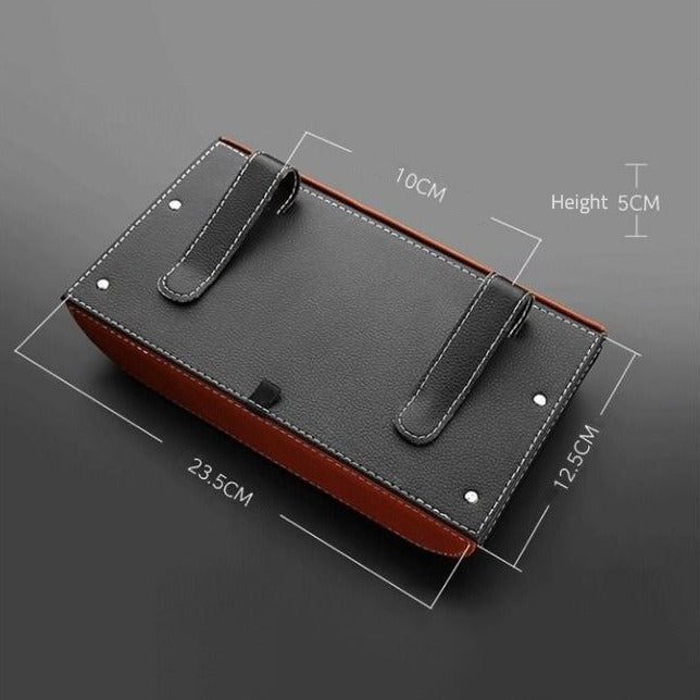 Car Sun Visor Tissue Holder - size