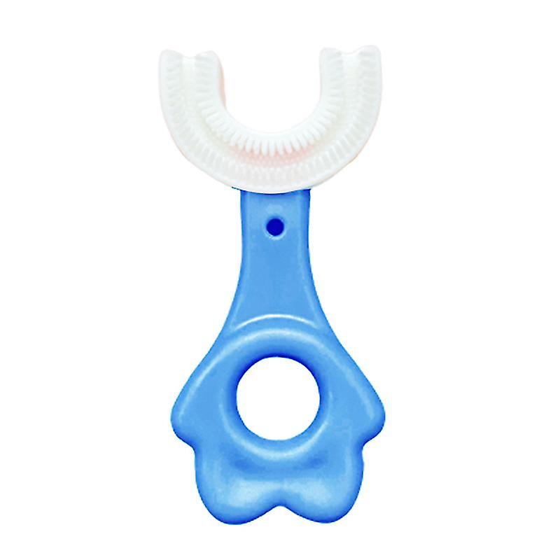 U-Shaped Kids Toothbrush - Blue color