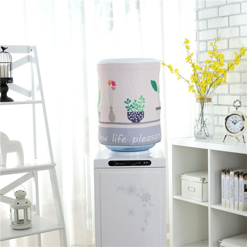 5 Gallons water bottle can covered neatly using Flower design Water Dispenser Can Cover