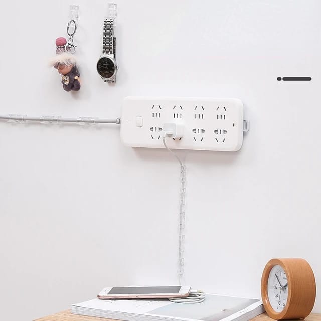 2 Pcs Wall Mount Punch Free Socket Holder