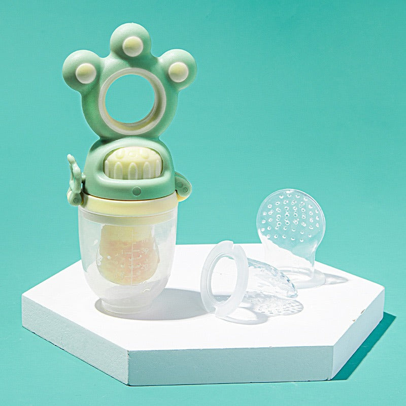 Showcasing Green color Baby Fruit Feeder