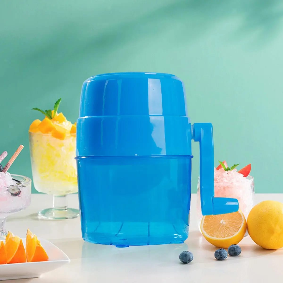 Household Mini Ice Shaver Crusher Snow Cone Portable Manual Crushing Ice Machine