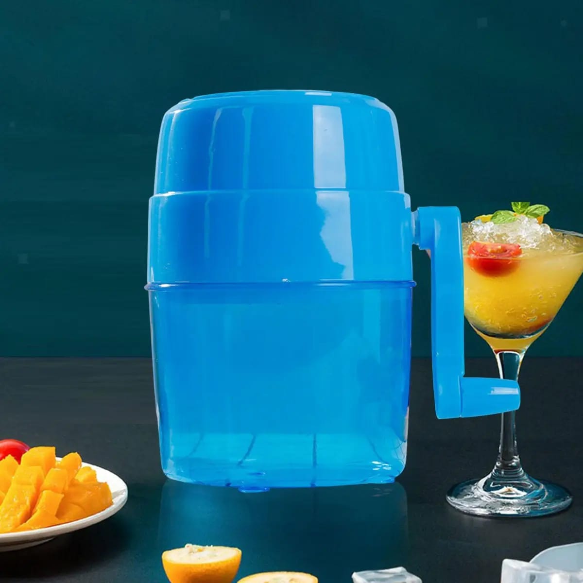 Household Mini Ice Shaver Crusher Snow Cone Portable Manual Crushing Ice Machine