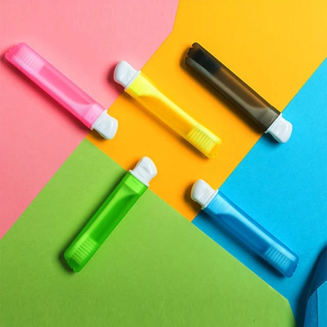 Showcasing all color variants of Foldable Toothbrush in folded form