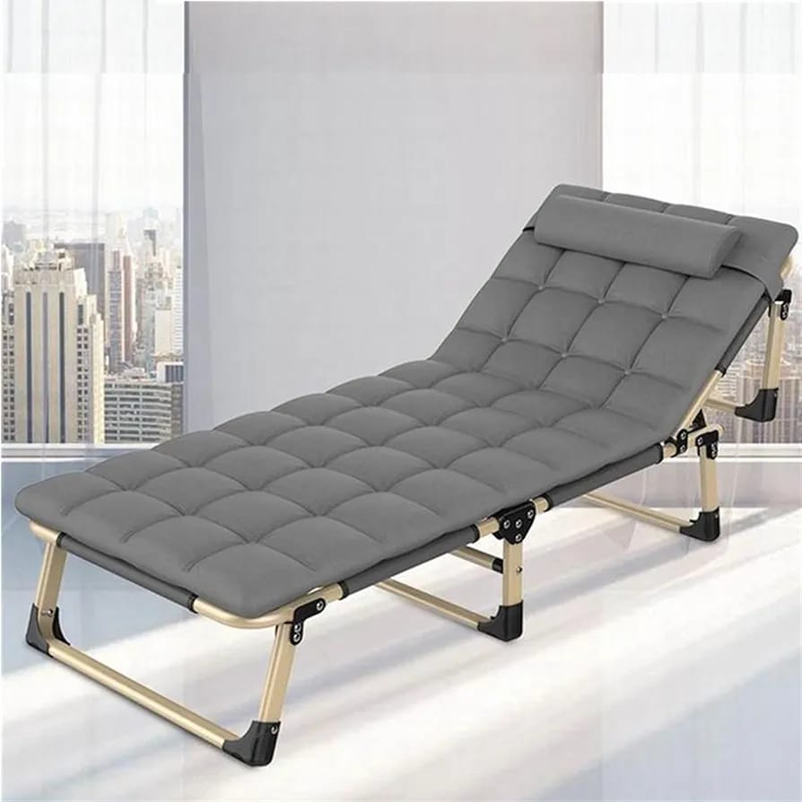 Sun Lounger Recliner Bed placed in a hall