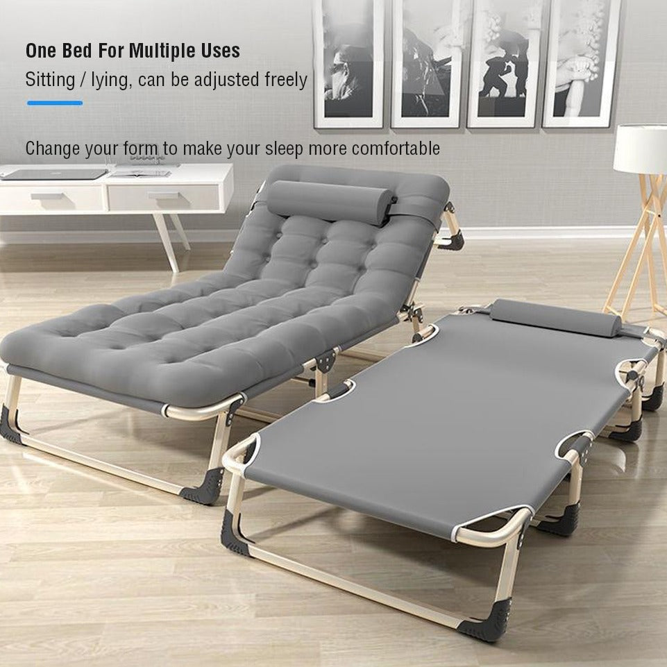 Two Sun Lounger Recliner Bed placed in a room