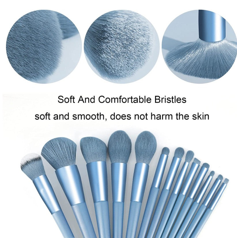 22Pcs Makeup Tools Set with soft and comfortable bristles, soft and smooth, does not harm the skin