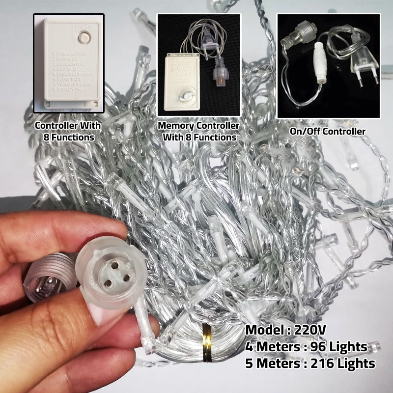 detail of LED Copper String Warm Light