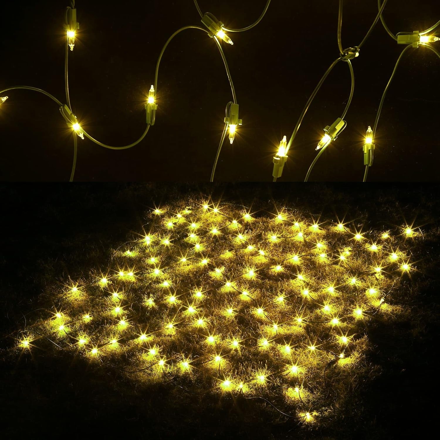 Solar LED Mesh String Lights
