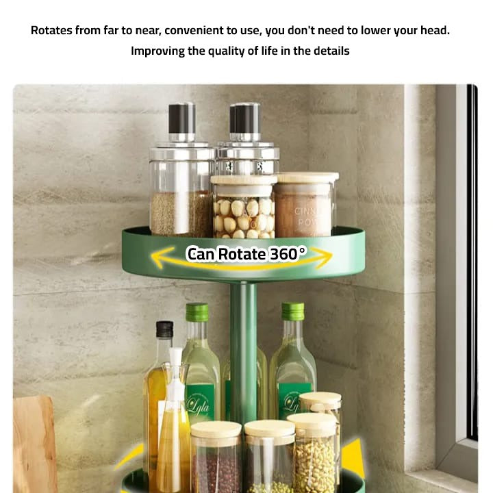 Kitchen Spice Storage Rack Organizer.